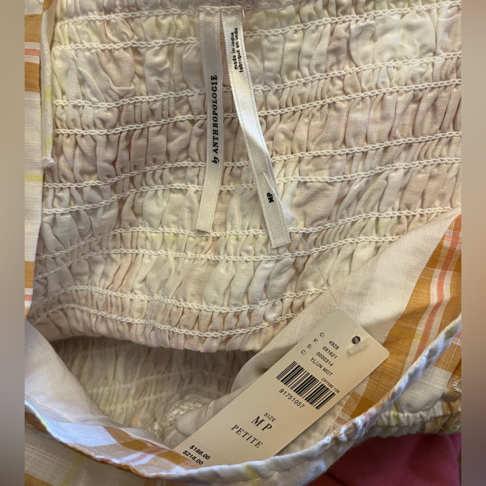 Anthropologie Puff-Sleeve Eyelet Midi Dress - Picture 5 of 6